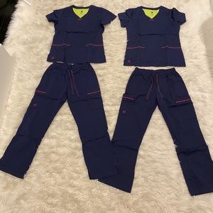2 sets of Maevn scrubs in navy